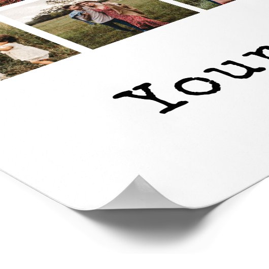 Personalisiert 56 Fotomaterial Poster (Ecke)