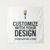 Personalisiert 57x57" Quadrat Wandteppich (Vorderseite)