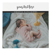 Personalisiert 5 Foto Baby Liebe & Name Erinnerung Würfel (Vorderseite)