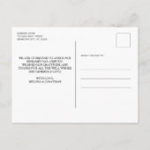 Personalisiert 5 Foto Collage Neugeborene Geburt Ankündigungspostkarte (Rückseite)