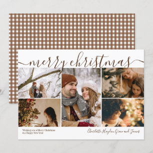 Personalisiert 5 Foto Frohe Weihnachten