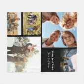 Personalisiert 5 FotoCollage Fleecedecke (Vorderseite (Horizontal))