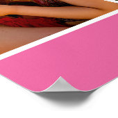 Personalisiert 5 Fotomaterial Rosa Poster (Ecke)