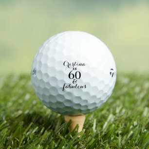 Personalisiert 60 & Fabulous Taylor Made Golfball