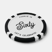 Personalisiert 60 Sechzigste Geburtstag Pokerchips (Einzeln)