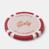 Personalisiert 60 Sechzigste Geburtstag Pokerchips (Einzeln)