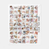 Personalisiert 63 Bilder sammeln Ihre Farbe Fleecedecke (Vorderseite)