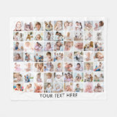 Personalisiert 63 Bilder sammeln Ihre Farbe Fleecedecke (Vorderseite (Horizontal))
