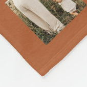 Personalisiert 64 Fotomaterial Fleecedecke (Ecke)