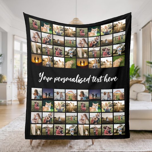 Personalisiert 64 Fotomaterial Fleecedecke