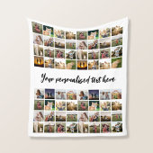 Personalisiert 64 Fotomaterial Fleecedecke