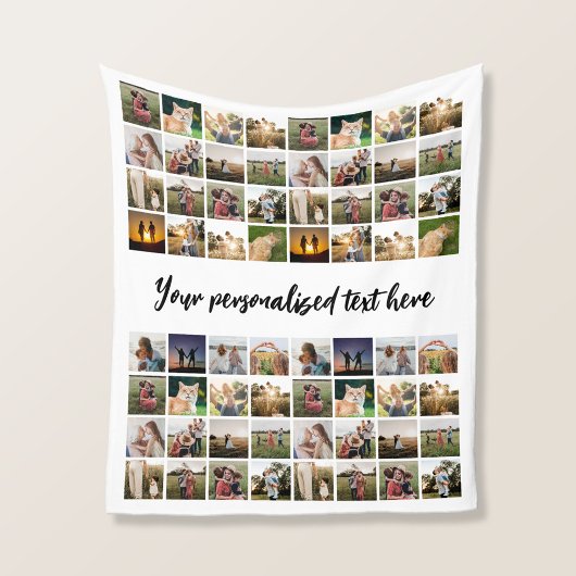 Personalisiert 64 Fotomaterial Fleecedecke