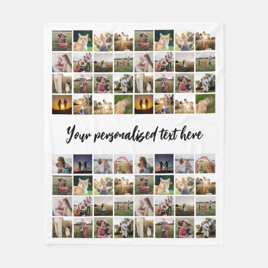 Personalisiert 64 Fotomaterial Fleecedecke (Vorderseite)