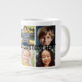 Personalisiert 6 Foto Collage Riesenkaffee Tasse (Vorderseite Rechts)