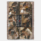 Personalisiert 6 Foto Collage Throw Blanket Decke (Vorderseite Vertikal)