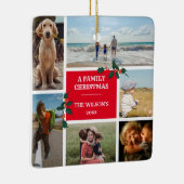 Personalisiert 6 Foto Familienfeier Weihnachten Keramikornament (Rechts)