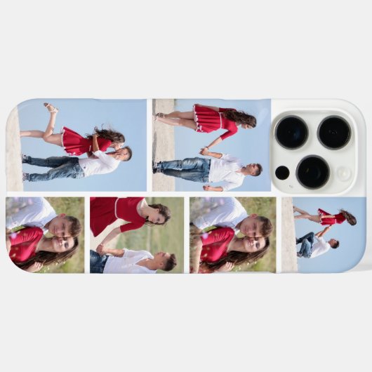 Personalisiert 6 FotoCollage Case-Mate iPhone Hülle (Rückseite (Horizontal))