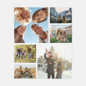 Personalisiert 6 FotoCollage Fleecedecke (Vorderseite)