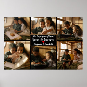 Personalisiert 6 FotoCollage Poster