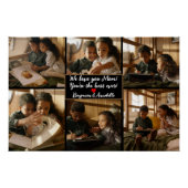 Personalisiert 6 FotoCollage Poster (Vorderseite)