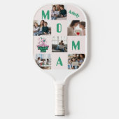 Personalisiert 6 Fotos Pickleball Mama Lover Pickleball Schläger (Vorderseite)