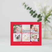 Personalisiert 6 Fotos Universell Gruß Postkarte (Stehend Vorderseite)