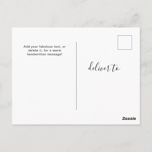 Personalisiert 6 Fotos Universelle Grüße Postkarte (Rückseite)