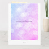 Personalisiert 70. Geburtstag Karte (Rückseite)