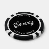 Personalisiert 70 Siebzigste Geburtstag Pokerchips (Einzeln)