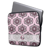 Personalisiert 70er Dusky Rose Cherry Blossom Mand Laptopschutzhülle (Vorderseite Links)