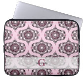 Personalisiert 70er Dusky Rose Cherry Blossom Mand Laptopschutzhülle (Vorderseite)