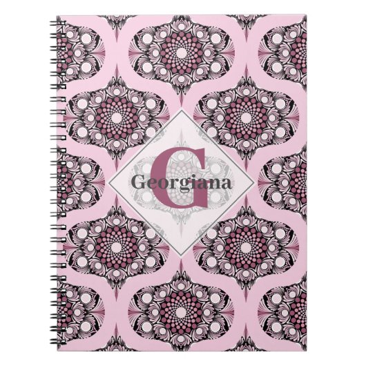 Personalisiert 70er Dusky Rose Cherry Blossom Mand Notizblock (Vorderseite)