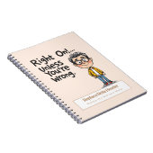 Personalisiert 70er Slang Themed Notebook Notizblock (Rechte Seite)