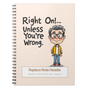 Personalisiert 70er Slang Themed Notebook Notizblock