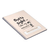 Personalisiert 70er Slang Themed Notebook Notizblock (Rechte Seite)