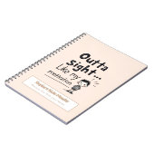 Personalisiert 70er Slang Themed Notebook Notizblock (Linke Seite)