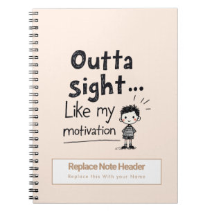 Personalisiert 70er Slang Themed Notebook Notizblock