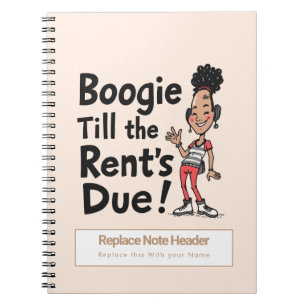 Personalisiert 70er Slang Themed Notebook Notizblock