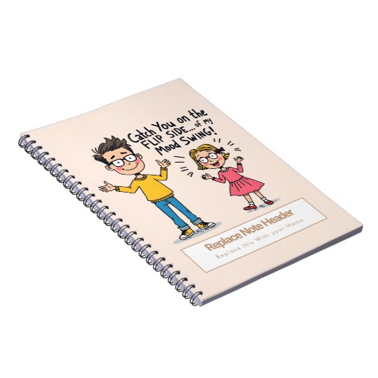 Personalisiert 70er Slang Themed Notebook Notizblock (Rechte Seite)