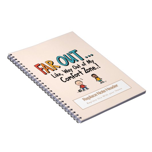 Personalisiert 70er Slang Themed Notebook Notizblock (Rechte Seite)