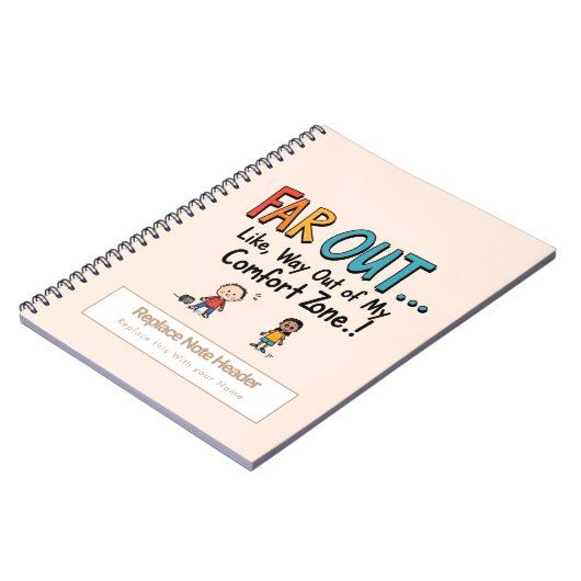 Personalisiert 70er Slang Themed Notebook Notizblock (Linke Seite)