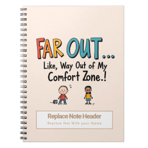 Personalisiert 70er Slang Themed Notebook Notizblock