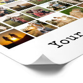 Personalisiert 72 Fotomaterial Poster (Ecke)