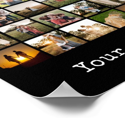 Personalisiert 72 Fotomaterial Poster (Ecke)