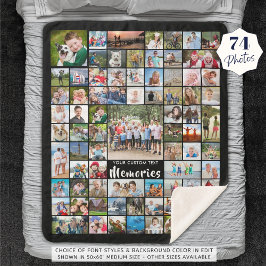 Personalisiert 74 Fotomaterial bearbeitbare Farbe Sherpadecke