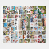 Personalisiert 74 Fotomaterial bearbeitbare Farbfl Fleecedecke (Vorderseite (Horizontal))