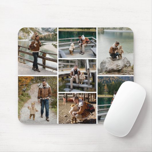 Personalisiert 7 Foto Mousepad (Mit Mouse)