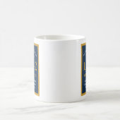 Personalisiert 80. Geburtstag 1942 Elegant Blue Go Kaffeetasse (Mittel)