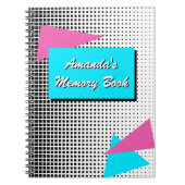 Personalisiert 80er Journal Notizblock (Vorderseite)