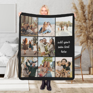 Personalisiert 8 Foto Collage Sherpa Blanket Sherpadecke